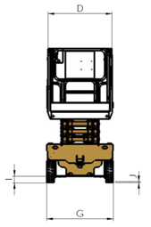 Norrow 8m Pallet Scissor Lift Platforms Hydraulic Driven 230kg Loading Capacity